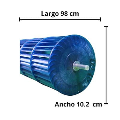 Turbina de Evaporador Largo 98 cm x Ancho 10.2- numero de parte 11220513000070