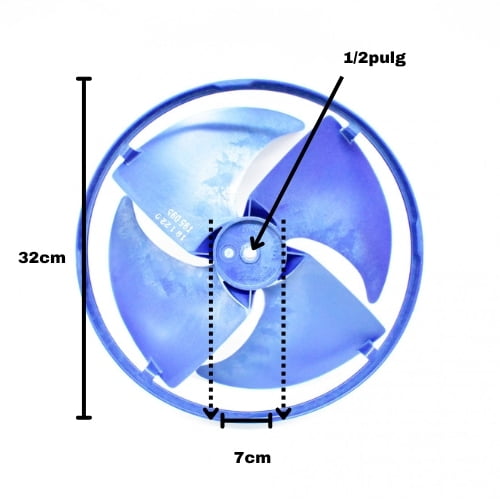 Aspa Condensador de Ventana Para Minisplit Mirage 32.1 x 6.9 cm 12100105000032