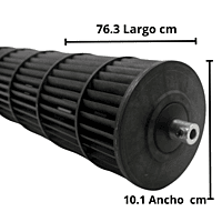 Turbina Para Minisplit De 2 Toneladas Evaporador Largo 76.3 cm, Ancho 10.1 cm - 10352030