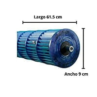 Turbina Para Minisplit Mirage 1.5 Y 2Ton Largo 61.5 cm Ancho 9 cm Opresor Interno - 10352405