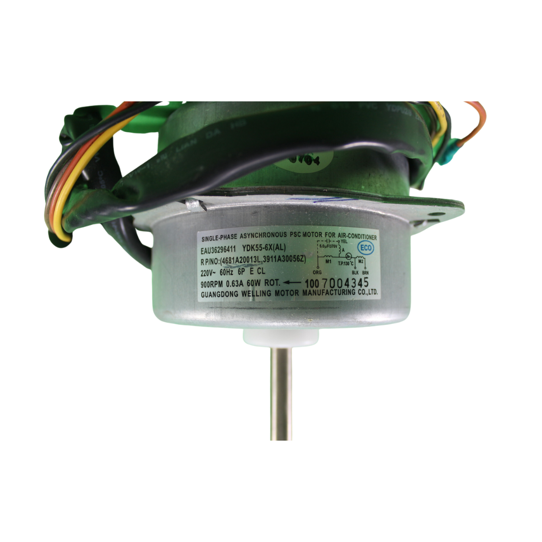 Motor Para Minisplit, Condensador, 220V, 60Hz, 900Rpm, 60W, 0.63A, Capacitor 6Mf 370V