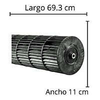 Turbina Para Minisplit Lg Mod Lyh153Alea04 Largo 69.3 cm Ancho 11 cm Opresor Interno - 5901A20050A