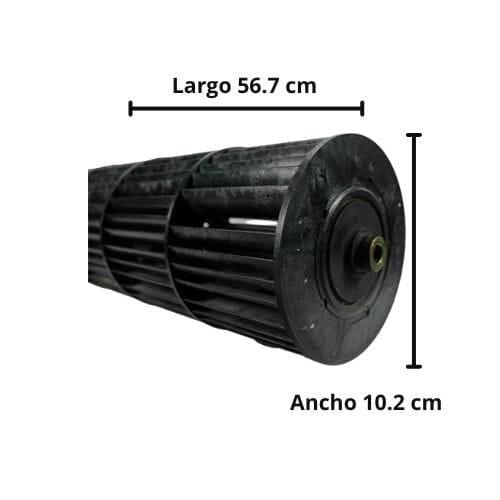 Turbina Para Minisplit Mirage Evaporador Largo 56.7 cm Ancho 10cm Opresor Externo