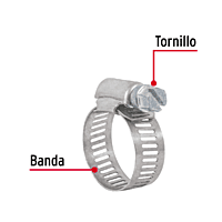 Bolsa con 10 abrazaderas reforzadas # 10, 3/4 - 1-1/16' - AB-10 / 44235