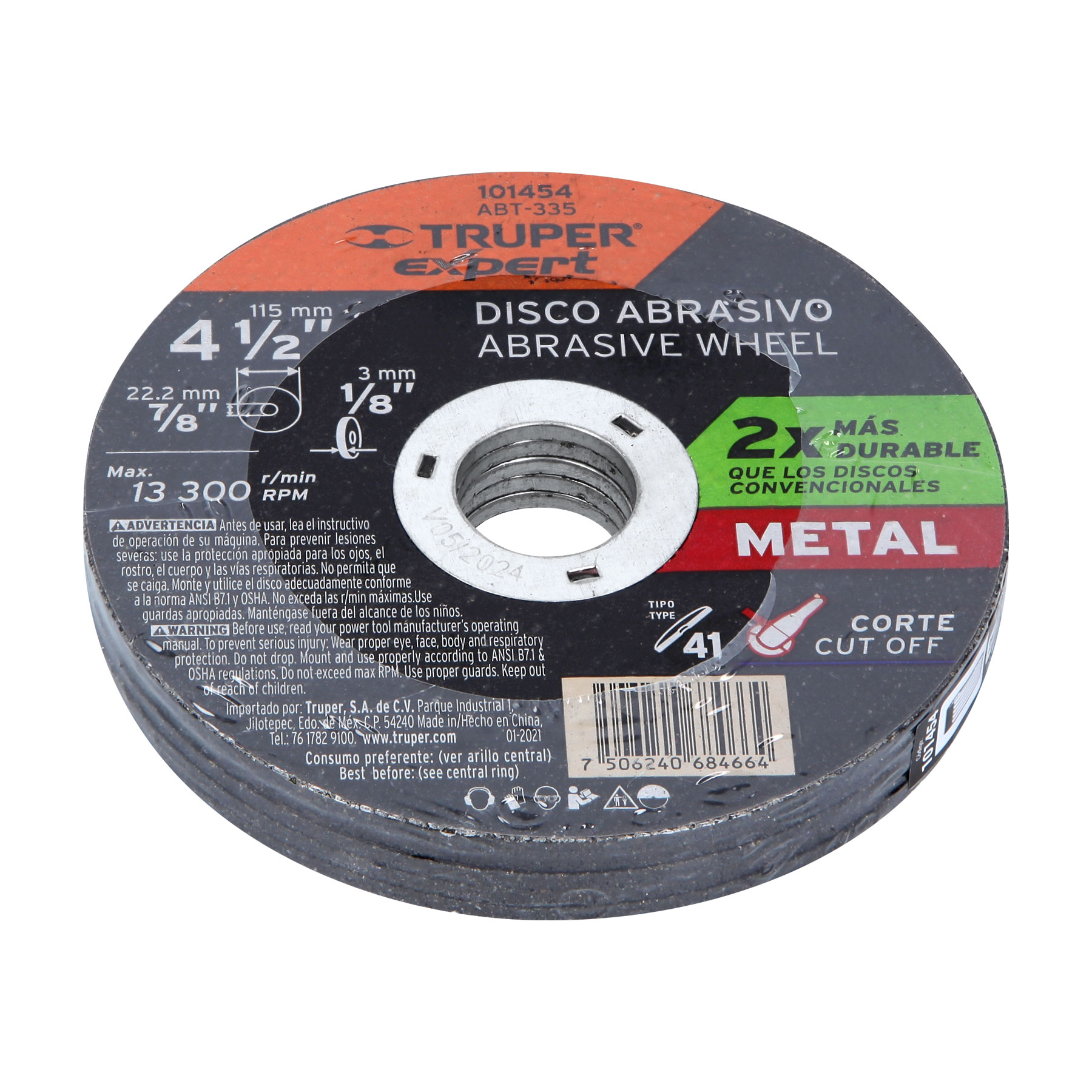 disco-para-corte-de-metal-4-1-2-tipo-41-truper-expert-101454