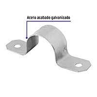 Bolsa con 10 abrazaderas 3/4' tipo omega para tubo, Volteck - AO-3/4 / 46924