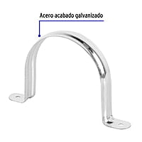 Bolsa con 5 abrazaderas 4' tipo omega para tubo, Volteck - AO-4 / 46929