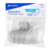 Bolsa con 5 abrazaderas 1-1/4' tipo uña para tubo, Volteck - AU-114 / 46040