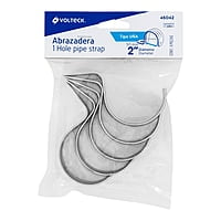 Bolsa con 5 abrazaderas 2' tipo uña para tubo, Volteck - AU-2 / 46042