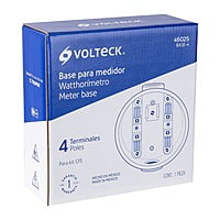 Base para watthorimetro, 4 terminales, Volteck - BASE-4 / 46025