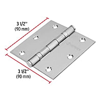 Bisagra cuadrada 3-1/2', acero inoxidable, plana - BC-354P / 43228