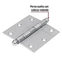 Bisagra cuadrada 3-1/2', acero inoxidable, redonda - BC-354R / 43223