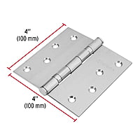 Bisagra cuadrada 4', acero inoxidable, plana - BC-404P / 43229