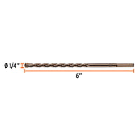 Broca para concreto, 1/4 x 6' - BCT-1/4X6 / 11206