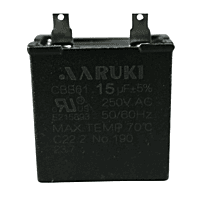 Capacitor de Arranque Cuadrado para Kit Mabe Capacitancia(UF) 15 Voltaje 250 HZ 50/60 CAARMB015i ERO