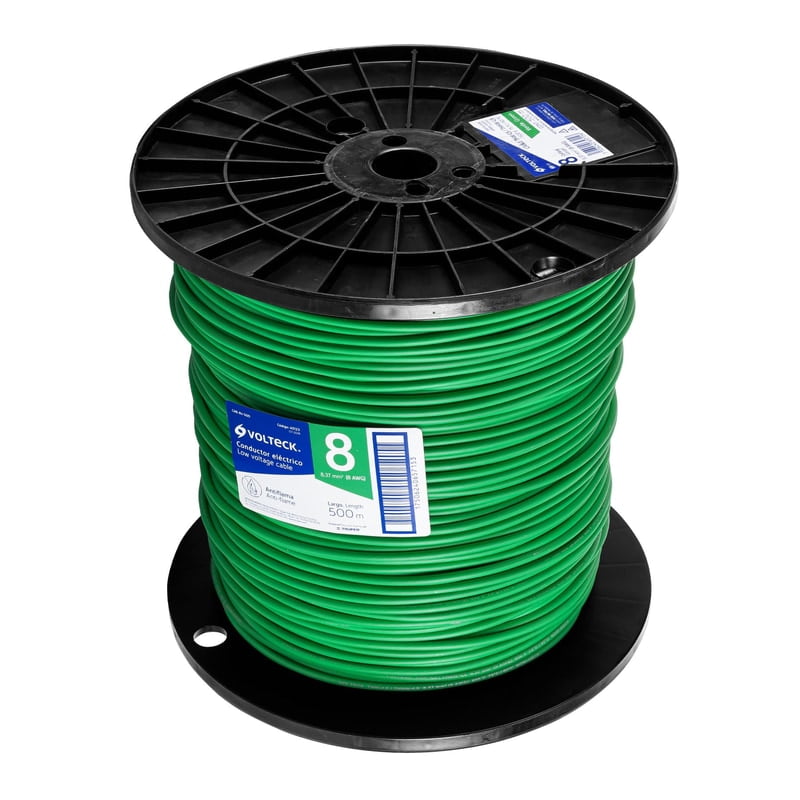 metro-de-unicable-thhw-ls-8-awg-verde-en-carrete-de-500-m-cab-8v-500-40123