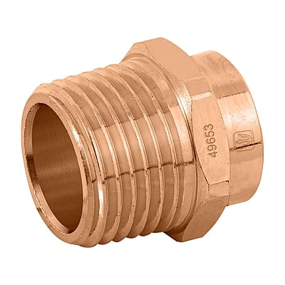 Conector de cobre, rosca exterior 1/2' - CC-611 / 49653