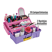 Caja cosmetiquera 14', rosa/morado, Pretul - CCO-14RP / 25052