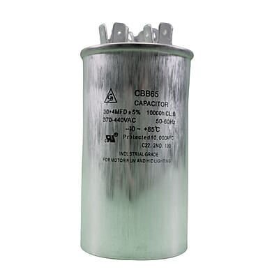 Capacitor Dual 30+4 Mfd 440 Vac "Gb" - Cd-R30D+4