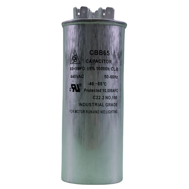 Capacitor Dual 60+5Mfd, 37V Gb - CD4-R-60