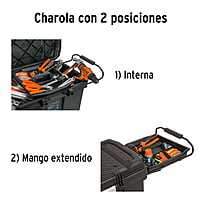 Caja herramienta, plástica, 23', con ruedas - CHP-23R / 10902