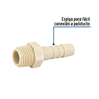 Adaptador inserción rosca exterior, 1/2' x 3/8' - CM-611 / 48573CM-611