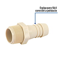 Adaptador inserción rosca exterior, 1'x 1' - CM-614 / 48576