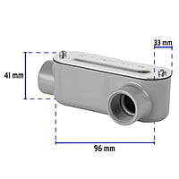 Condulet 3/4' conexión tipo LL, Volteck - COLET-3/4-LL / 46977