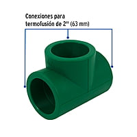 Tee de PPR sencilla, 2', 63mm - CV-766 / 45467