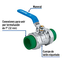 Válvula de esfera desmontable, PPR, 1' - CV-ESD-1 / 41988