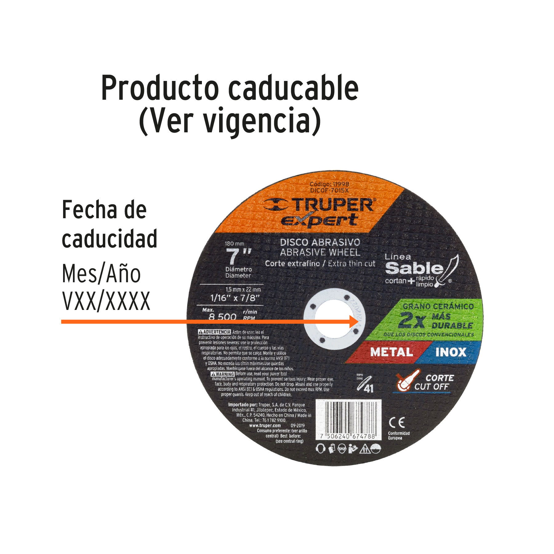 disco-tipo-41-corte-fino-metal-linea-sable-7-expert-dicof-7015x