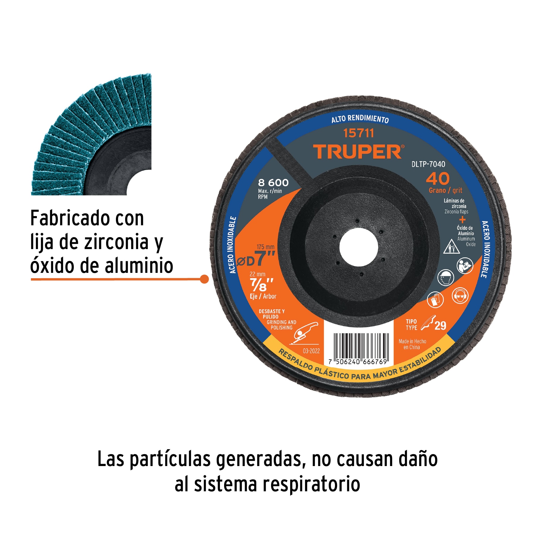 disco-laminado-7-respaldo-plástico-barreno-7-8-grano-40-dltp-7040-15711