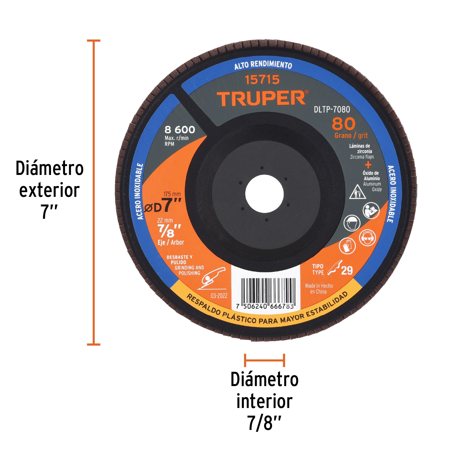 disco-laminado-7-respaldo-plástico-barreno-7-8-grano-80-dltp-7080-15715