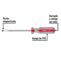 Desarmador plano, 5/16 x 6', mango PVC, Pretul - DR-5/16X6TP / 21463