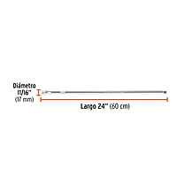 Extensión de 24' para matraca para dados cuadro 1/2' - E-5466 / 13920