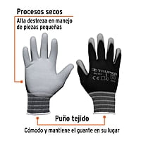 Guantes de nylon recubiertos con poliuretano, chicos - GUX-MEC-C / 13290