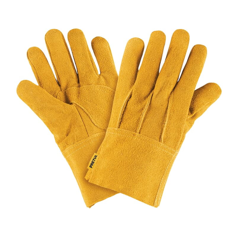 Guantes de carnaza, cortos, Pretul - GU-225 / 23262