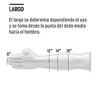 Guantes de látex industriales, grandes - GU-323 / 14269