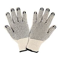 Guantes de algodón con puntos de PVC en palma y dorso,Pretul - GU-425 / 21830