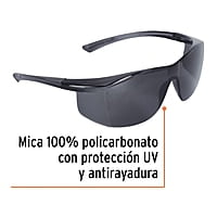 Lentes de seguridad, mica gris, Ultralite - LEN-LN / 15290