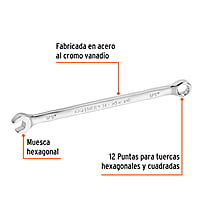 Llave combinada, extralarga, 1/4' x 125 mm - LL-2008 / 15590