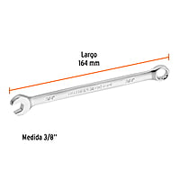 Llave combinada, extralarga, 3/8' x 164 mm - LL-2012 / 15592