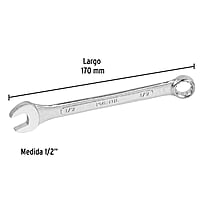 Llave combinada, 1/2' x 145 mm, Pretul - LL-2016P / 21884