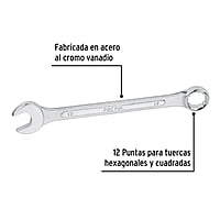 Llave combinada, mm, 17 x 210 mm, Pretul - LL-2017MP / 21911