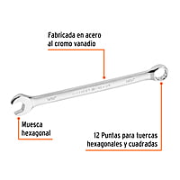 Llave combinada, extralarga, 9/16' x 220 mm - LL-2018 / 15595