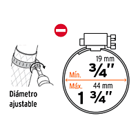 Bolsa con 2 abrazaderas 20 de acero inoxidable - M-20B / 10012