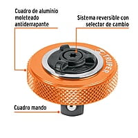 Matraca cuadro 3/8' tipo perilla - M-3849-P / 13652