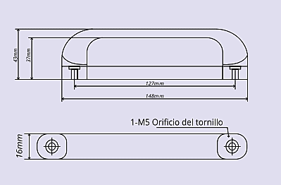 MANIJA PUERTA CONSERVADOR HIELO MODELO YL-573 MJPTCA002