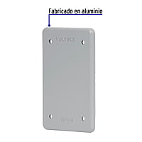 Placa tipo FS ciega, de sobreponer, Volteck - PAFCI-S / 46432