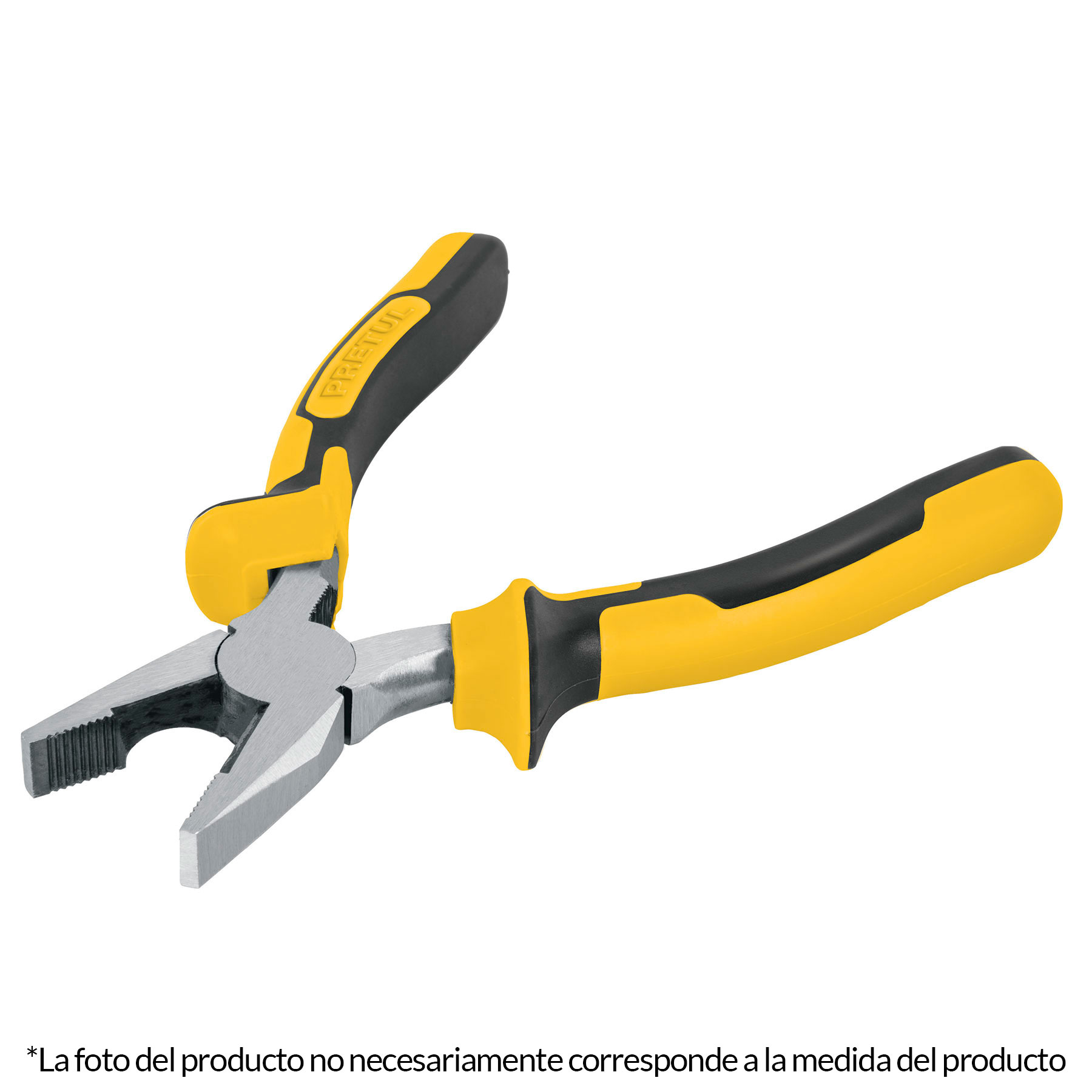 Pinza para electricista 7', mango comfort grip, Pretul - PEL-7PX / 22676